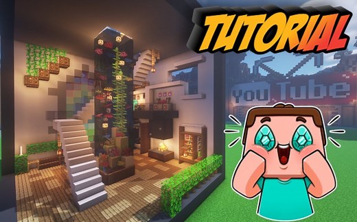 【Minecraft Library】如何在我的世界中建立一个现代观景水族馆|MC装饰教程