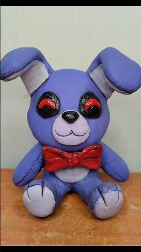 Making a BONNIE 🐇 FNAF Plush With Plasticine 🎨 #bonnie #fivenightsatfreddys