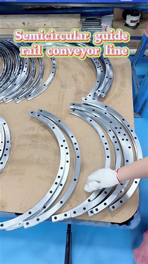 Ring guide rail conveyor line, automation equipment, drive track system#machine #packing #cnc