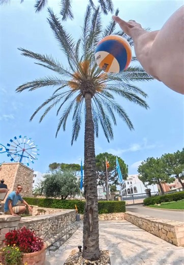 Palm Tree Drill in Mallorca - Beach Volleyball Fun
