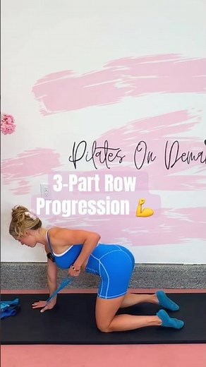 Change Your Posture at Home: Resistance Loop Band Rows #pilatesprogress #backmuscles