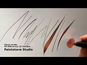 XP-PEN Artist22 2ndGen Check stroke and reaction speed