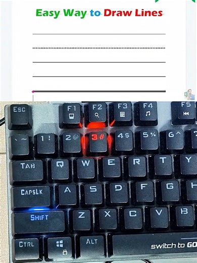 Make Stylish Lines in MS Word Using Simple Keyboard Tricks - So Easy You’ll Be Surprised! ✨💡 #MSWordTips #MSWord #WordShortcuts #OfficeHacks #WordDesign #MSOffice #ProductivityTips #WordHacks #TechTutorial #WorkSmarter #TimeSaving Learn how to create different types of lines in MS Word using just your keyboard! No shapes or tools needed - just a few keystrokes and Enter. Use these tricks to design resumes, notes, or professional documents that stand out. ✅ Fast, clean, and beginner-friendly.