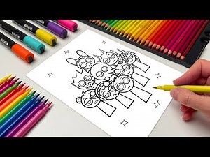 SPRUNKI New Coloring Pages