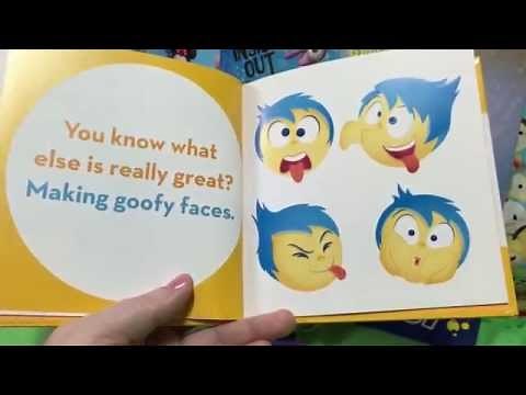 QuakeToys Story Time Disney Pixar Inside Out Box of Mixed Emotions Book Set Joy Sadness Anger Fear