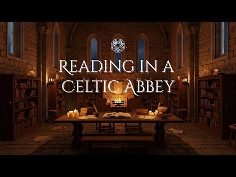 Monastic Reading Room | Warm Candlelight & Gentle Ambience for Deep Work