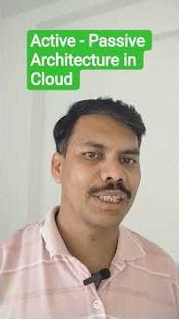Active - Passive Architecture in Cloud #clip #jobs #pov #post #clips #viral #yt #ytshorts #aws #fb