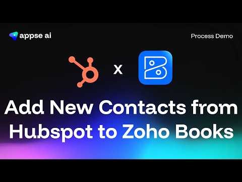 Connect HubSpot with Zoho Books (No Code) | Auto Customer Sync Workflow