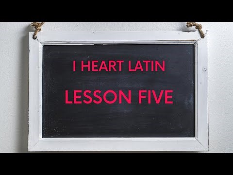 I Heart Latin // LESSON 5: The 5th Declension