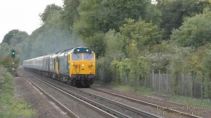 2K views · 218 reactions | Some classic traction today, in the form of Class 50's No's. 50007 'Hercules' and 50049 'Defiance'. Seen here on full power, racing up the Bournemouth Mainline at Shawford, hauling the 'Wessex Wanderer' Railtour. Best viewed in maximum quality. | Transport of Yesteryear Through the Lens | Facebook