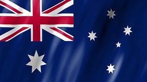 Download Australia animated waving flag. Animation of waving flag of Australia. Australian flag for free