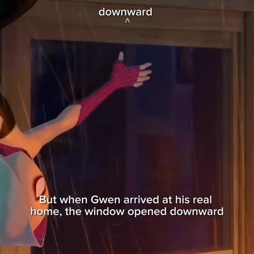 their windows open differently for a reason #spiderman #milesmorales #spiderverse #spidermanatsv