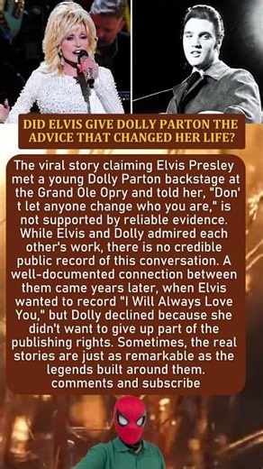 DID ELVIS GIVE DOLLY PARTON THE ADVICE THAT CHANGED HER LIFE?