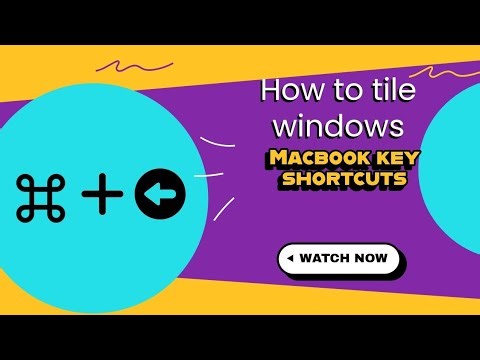 How to arrange windows in MacBook using keyboard (no apps).