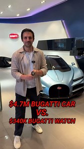 The @bugatti Tourbillon Hypercar ($4.6 million) and @jacobandco’s matching Bugatti Tourbillon Watch ($340,000) share more than a name. Both feature exceptional craftsmanship and precision engineering, from the car’s hybrid V16 engine to the watch’s miniaturized working replica. A perfect blend of automotive innovation and watchmaking mastery, but would you rather drive it or wear it? | Wrist Enthusiast