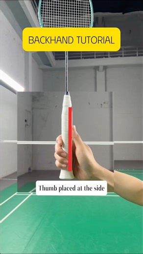 Backhand tutorial #badminton #badmintontraining #badmintonlovers