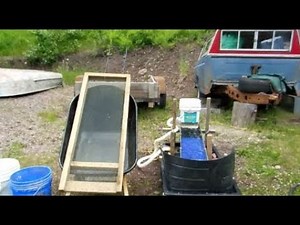 Mine Tailing Gold Using The DIY Self Feeding Sluice Box Hopper