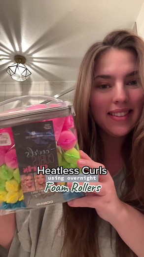 Heatless Curls: Foam Roller Technique for Less Poofy Results