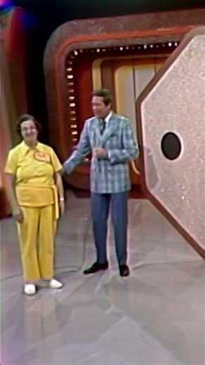 Happy contestant makes Bob Barker laugh when she comes up onstage! #ThePriceIsRight 🤣