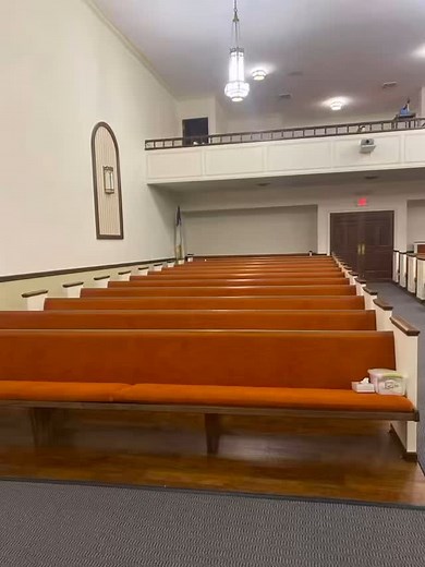 Revived church pews, choir chairs and classroom chairs | Tack & Stitch