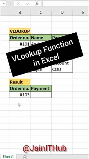 Excel VLOOKUP Tutorial for Beginners — Learn in Just 1 Minute