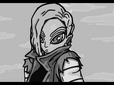 Android 18, Dragonball fanart | Speed drawing.
