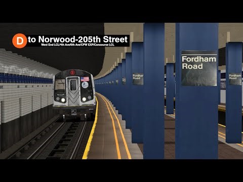 OpenBVE Thanksgiving Special: (R160A) D Train to Norwood-205th Street