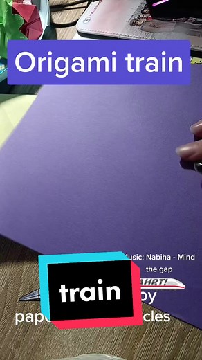 Origami Train - Paper Toy Vehicles for Kids