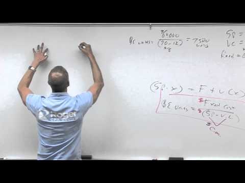 Cost Volume Profit - Lesson 1