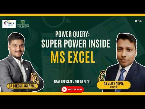 Learn Power Query || Pdf to Excel || Convert Pdf into Excel || Learn Excel || Skills@100.