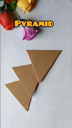 Pyramid Craft 😳 #sumisgallery #diy #schoolproject #pyramids