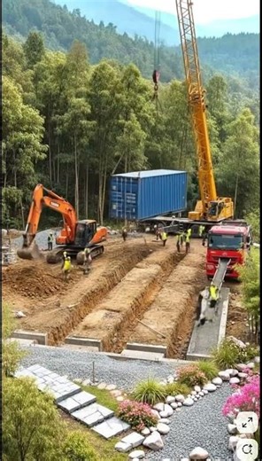 Watch a Genius Turn Containers Into This Stunning Home #ContainerHouse #BuildProcess #Modern