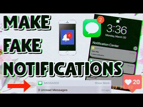 HOW TO MAKE FAKE NOTIFICATIONS for Messages, Instagram, Snapchat (iOS/Android)