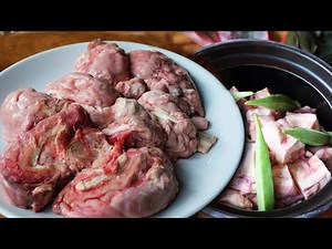 Steam Beef Brain with Okra Recipe - Cooking Cow Brain