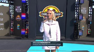 Kristin Chenoweth performs the National Anthem before today's NASCAR Cup Series championship race! #Championship4 | NASCAR on USA