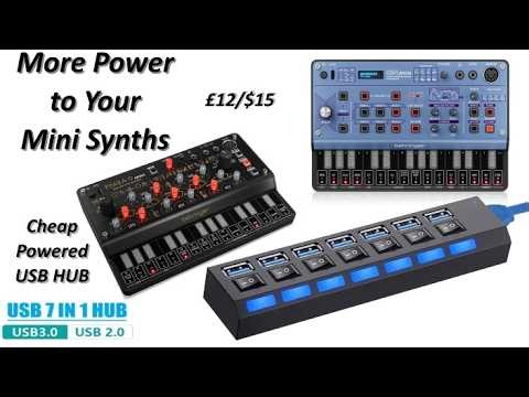 Cheap USB Hub, Power Your Mini Synths