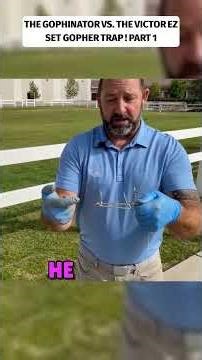 Who Gets The Gopher? The Gophinator vs Victor EZ Set Gopher Trap - Part 1