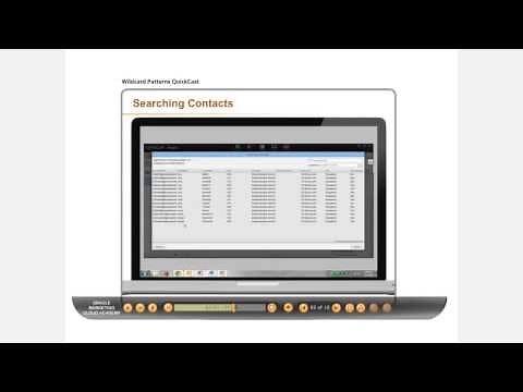 Oracle Eloqua QuickCast: Wildcard Patterns
