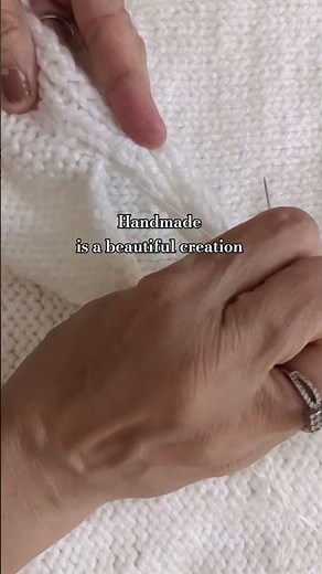 Easy knitting pattern for beginners. Knitting happiness into every loop. From yarn to sweater #viral