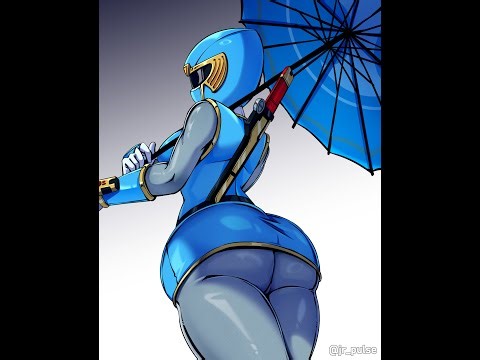 Drawing Process Fanart Power Rangers Ninja Storm blue wind ranger