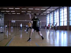 Badminton backhand smash