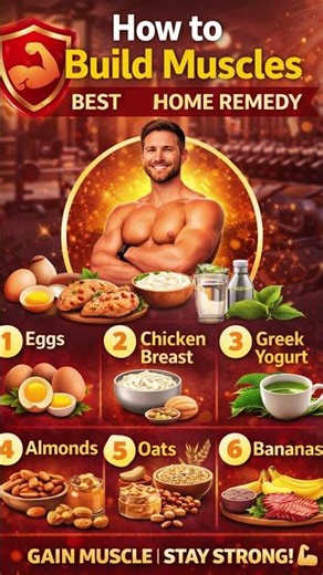 Building Muscles Naturally, Best 10 Home Remedies, Muscle Gain Tips