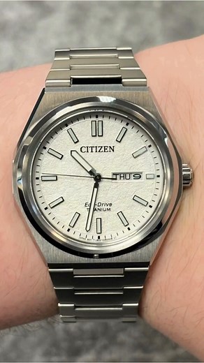 2.7K views | Citizen Forza Zenshin Super Titanium AW0130-85A - Pairing classic proportions and innovative technology with a distinctly modern style, Citizen presents their new Zenshin Three-hand Super Titanium™. AW0130-85A 39mm Case Diameter Super Titanium Case & Bracelet Eco-Drive Quartz Day/Date Window Movement Textured White Dial Sapphire Crystal Glass Available now at Fraser Hart, online and in-store! | Fraser Hart | Facebook