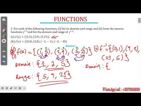FUNCTIONS -TUTORIAL SHEET (Q2)