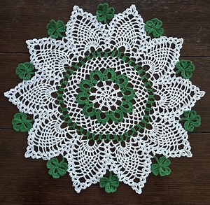 Cinco De Mayo Mexican Petunias Crochet Doily: Table Topper 17" - Etsy