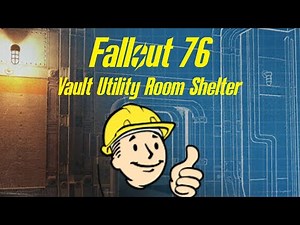 Fallout 76 | Vault Utility Room Shelter Build - Survival Bunker( No Commentary)