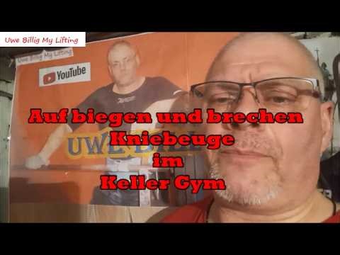 Uwe Billig My Lifting -Auf biegen und brechen - Kniebeuge im Keller Gym