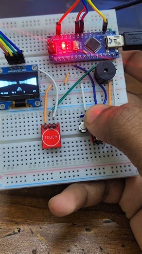 Robo Dreamer on Instagram: "Playing PUBG in Arduino Nano with only 2kb gpu and 32kb flash memory with OLED display and touch sensitive shooting button #arduino #diy #robotics"