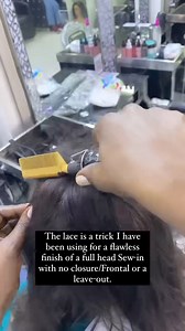 6.1K views · 35 reactions | The lace trick I learnt it afew years back when doing a full head #Sewin and a client does’nt need a #Closure or a #Frontal or a leave-out. Book your appointments on +254721744633 | Liz Weaveologist | Facebook