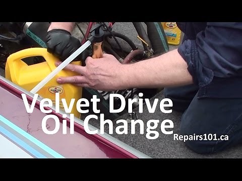 How to Change Transmission Oil in your Malibu Skier's Borg-Warner Velvet Drive Marine Gear